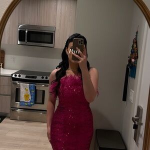 Amanda Uprichard Pink Midi Dress